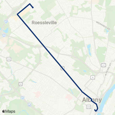 CDTA Central Avenue map