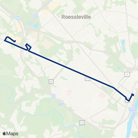 CDTA Western Avenue map