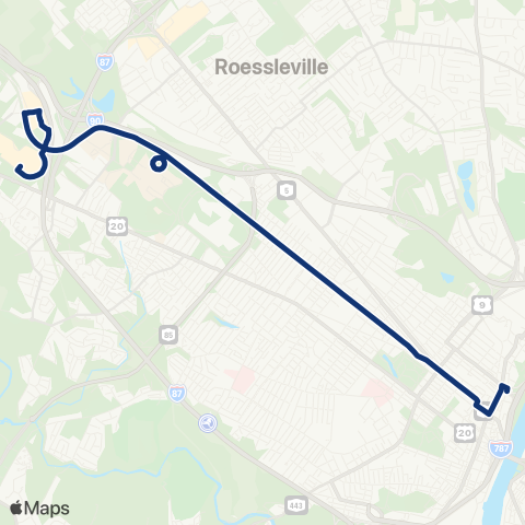 CDTA Washington Avenue map