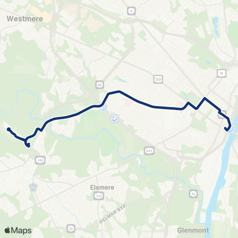 CDTA New Scotland Avenue map