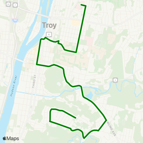 CDTA Griswold Heights - St. Mary's Hospital map