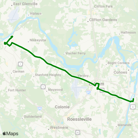 CDTA Troy / Schenectady map