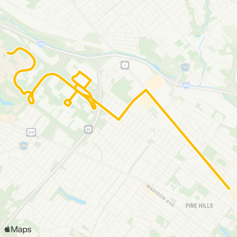 CDTA Harriman Campus - Patroon Creek map