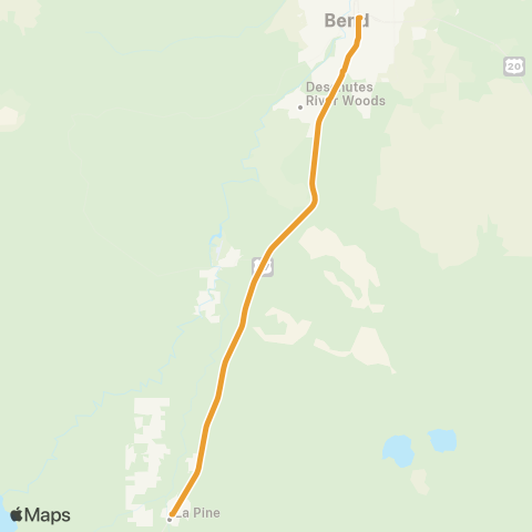 Cascades East Transit LaPine / Bend map