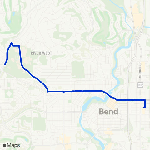 Cascades East Transit Newport map