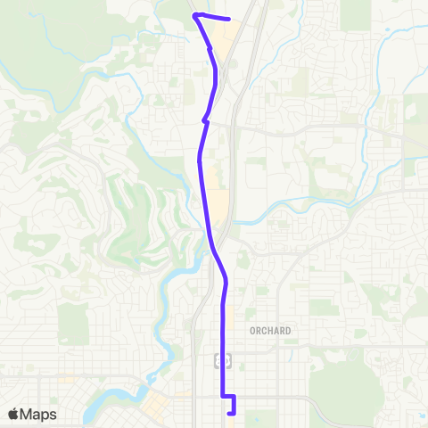 Cascades East Transit North 3rd Street map