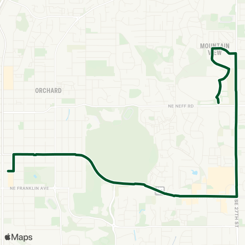 Cascades East Transit Greenwood map