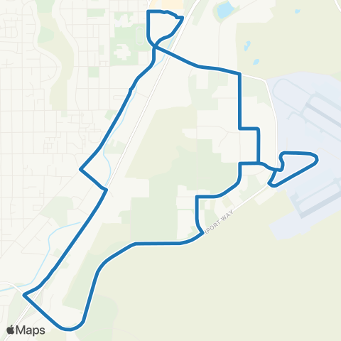 Cascades East Transit Airport map