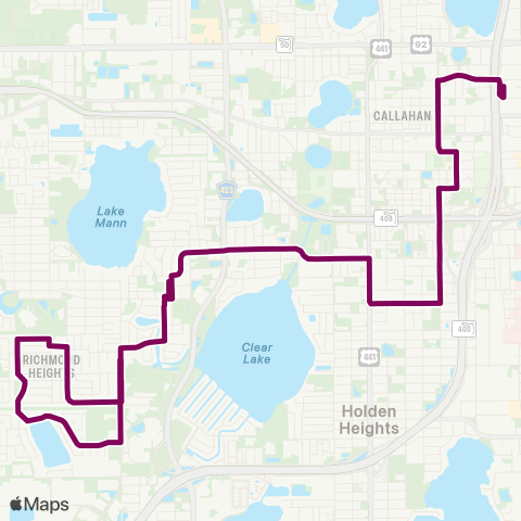 LYNX Richmond Hts map