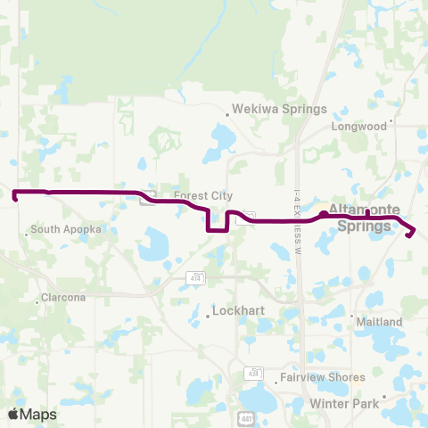 LYNX S. R. 436 / Fernwood / Apopka map