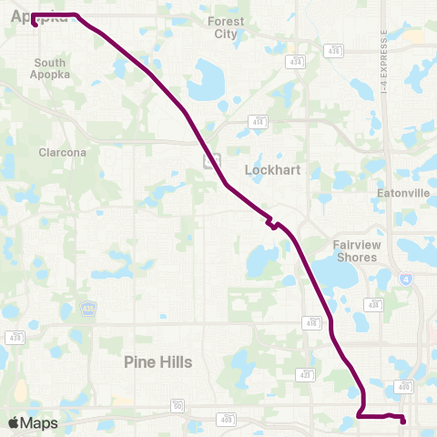 LYNX N. U. S. 441 / Apopka map