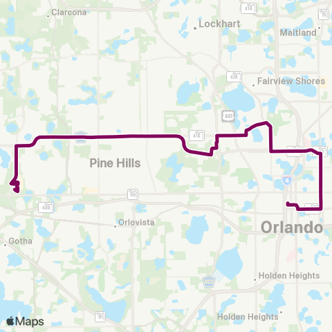 LYNX Silver Star Rd map