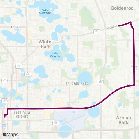 LYNX E. Colonial Dr / Goldenrod Rd map