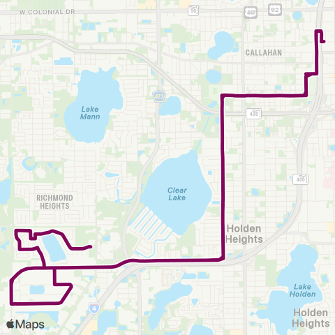 LYNX Lake Richmond map