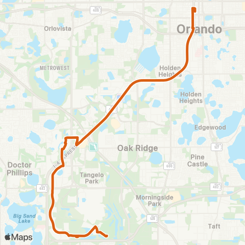 LYNX Orlando / Universal / I - Drive Express map