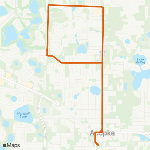 LYNX Apopka Circulator map