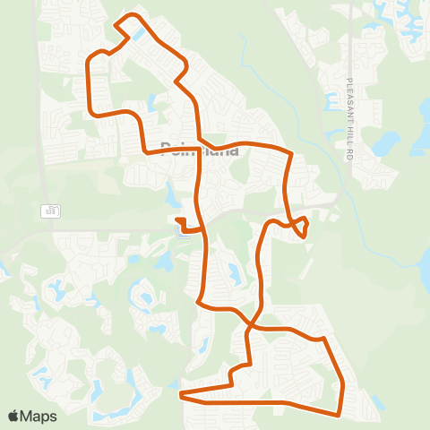 LYNX Poinciana Circulator map