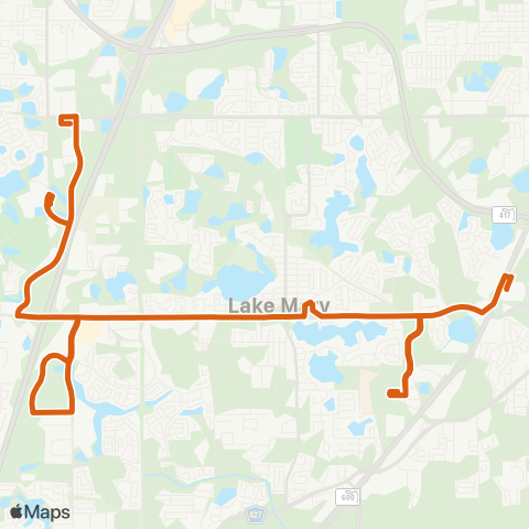 LYNX Lake Mary map