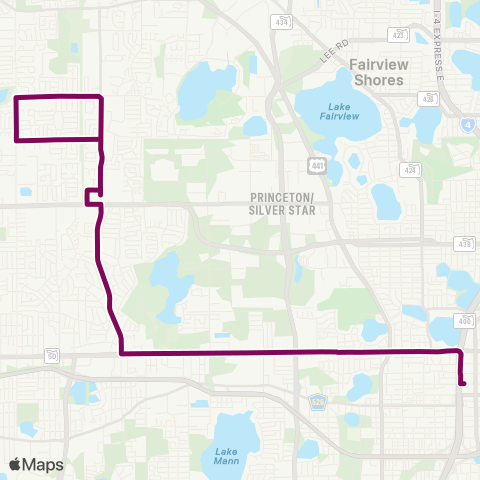 LYNX W. Colonial Dr / Pine Hills Rd map