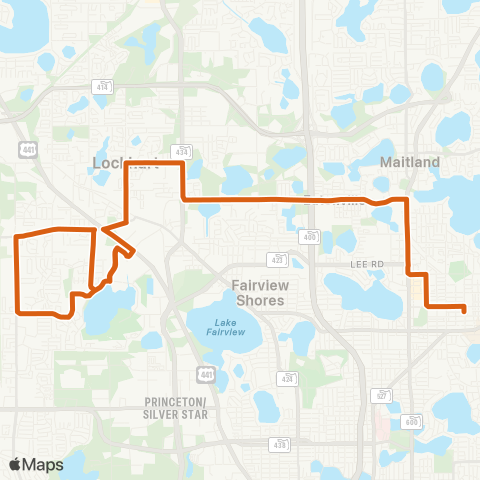 LYNX Winter Park / Rosemont map