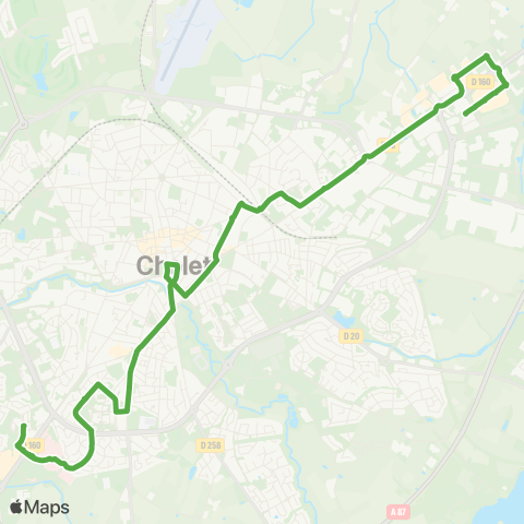 Choletbus L'Autre Faubourg - Arcole map