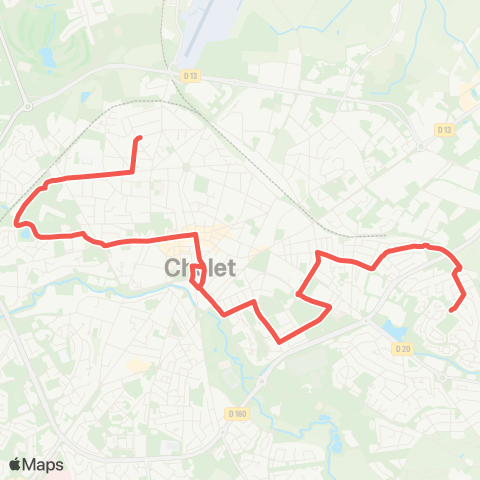 Choletbus Croix Blanche - Verger map