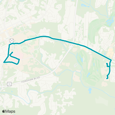 Chapel Hill Transit South Campus - NC 54 P&R map