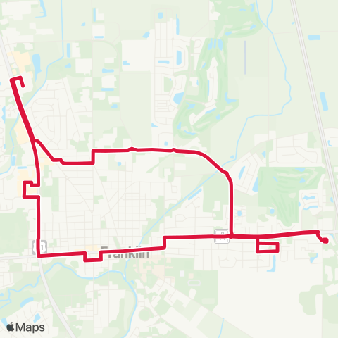 CIRTA Franklin Connector East map