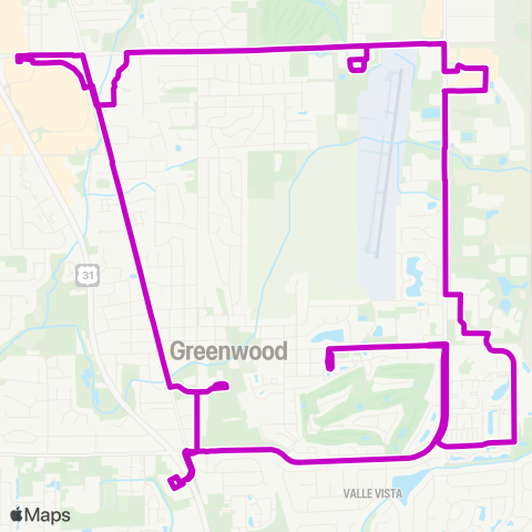 CIRTA Greenwood Connector East map