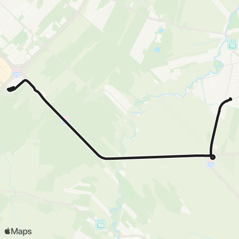 exo Chambly-Richelieu-Carignan Chambly - Terminus Brossard map