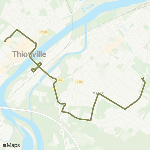 Citéline Yutz Arc en Ciel - Thionville Foch map