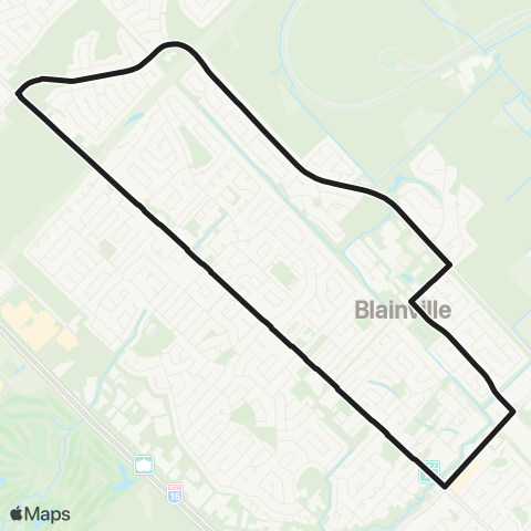 exo Laurentides Blainville - Secteur E. (s/ Réservation) map