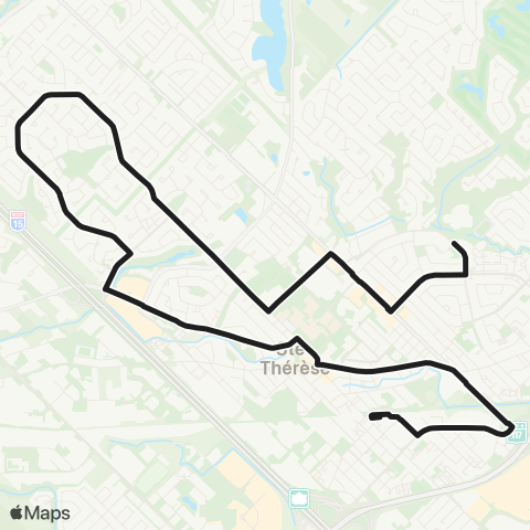 exo Laurentides Sainte-Thérèse map