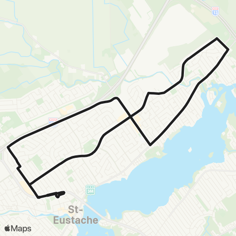 exo Laurentides St-Eustache - Secteur E. (St-Laurent) map