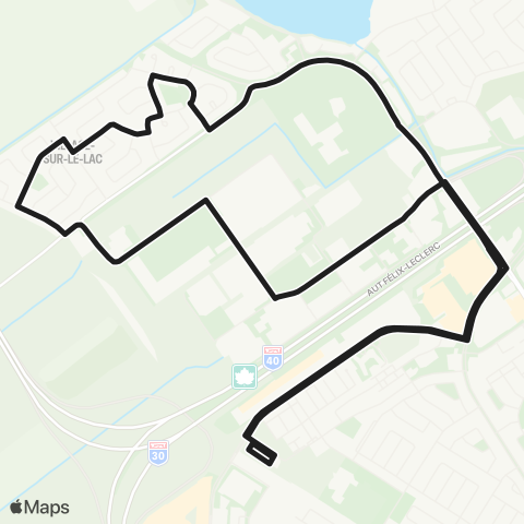 exo La Presqu'Île Vaudreuil / Parc Industriel / Seigneurie map