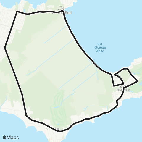 exo La Presqu'Île Perrot / Caza / Pointe-du-Domaine map