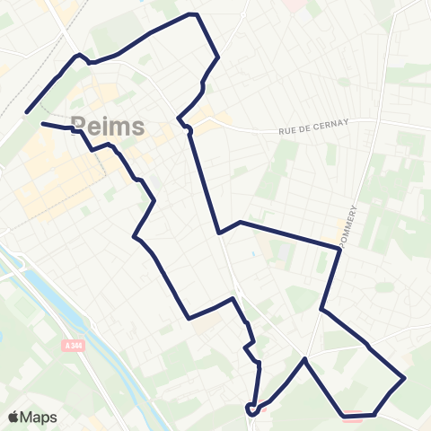 Grand Reims Mobilités GARE CENTRE  CATHEDRALE / SAINT REMI map