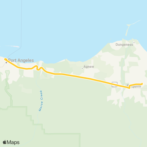 Clallam Transit Commuter map