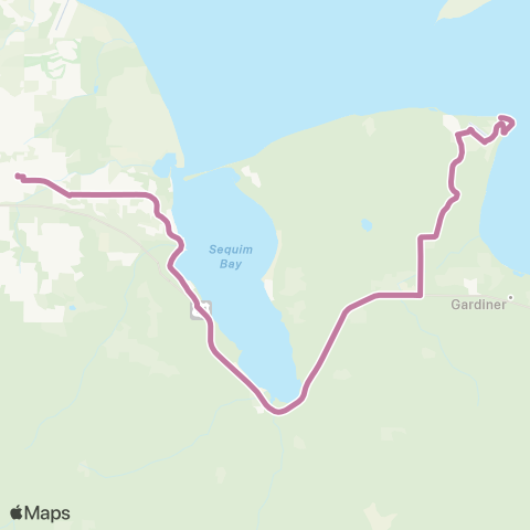 Clallam Transit Diamond Point map