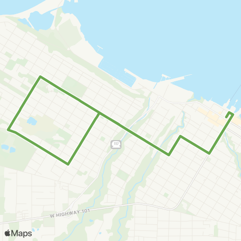 Clallam Transit Cherry Hill map