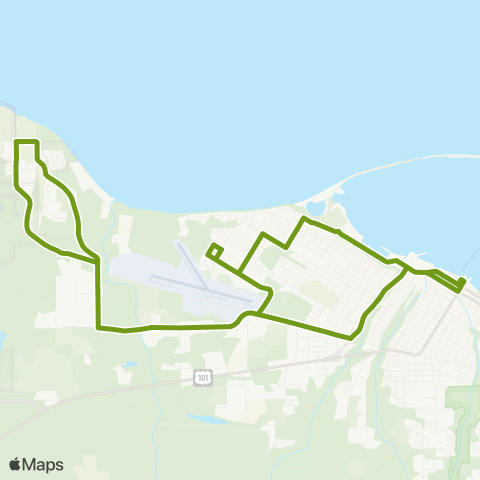 Clallam Transit Westside map