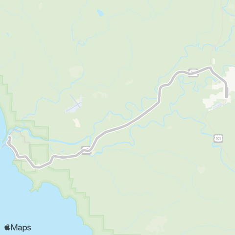 Clallam Transit La Push map