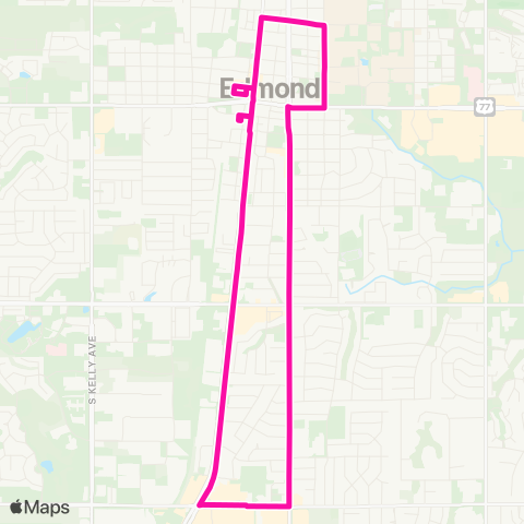 Citylink Edmond UCO - Boulevard - Target map