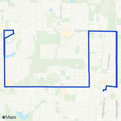 Citylink Edmond Boulevard / Danforth - Wal-Mart map