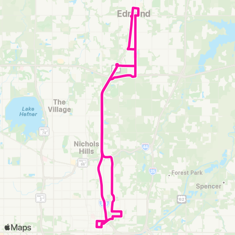 Citylink Edmond Expresslink map