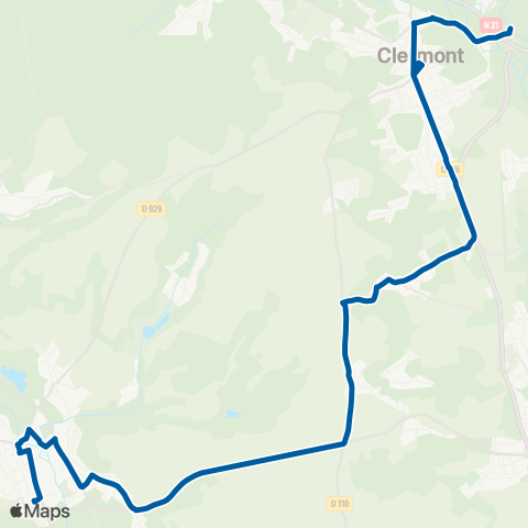 Le Bus Clermont - Neuilly-sous-Clermont - Mouy map