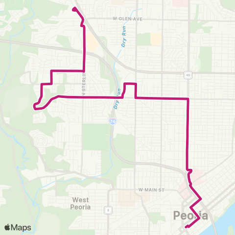 CityLink Forrest Hill map