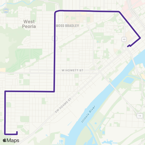 CityLink Western map