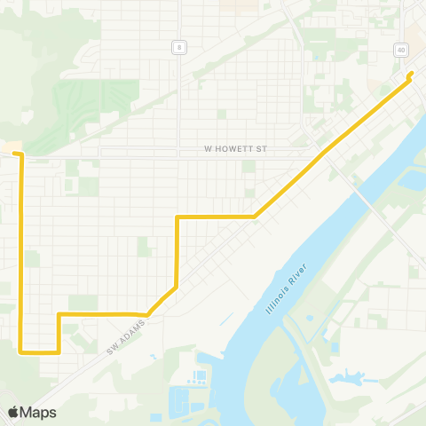 CityLink South Adams map