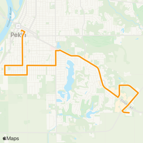 CityLink Pekin South map